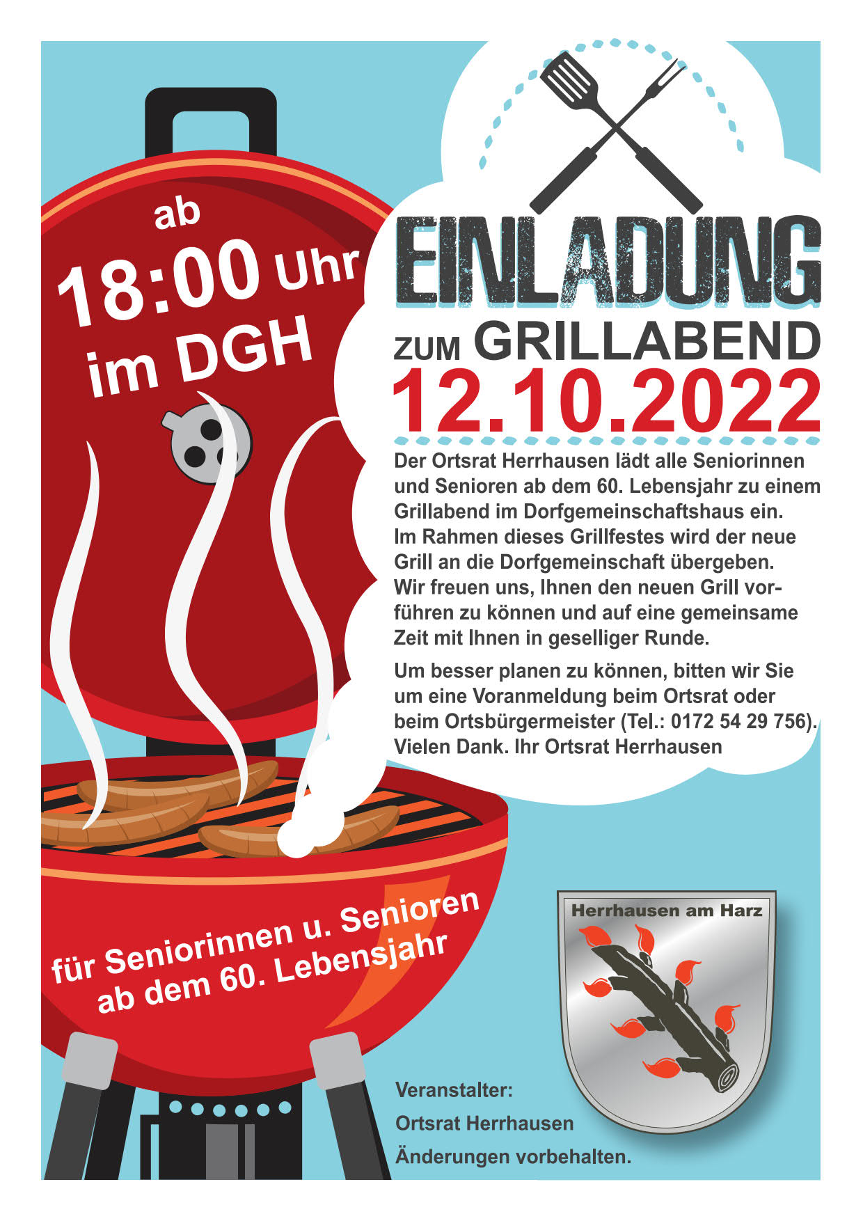 2022 09 15 Einladung zum Grillabend