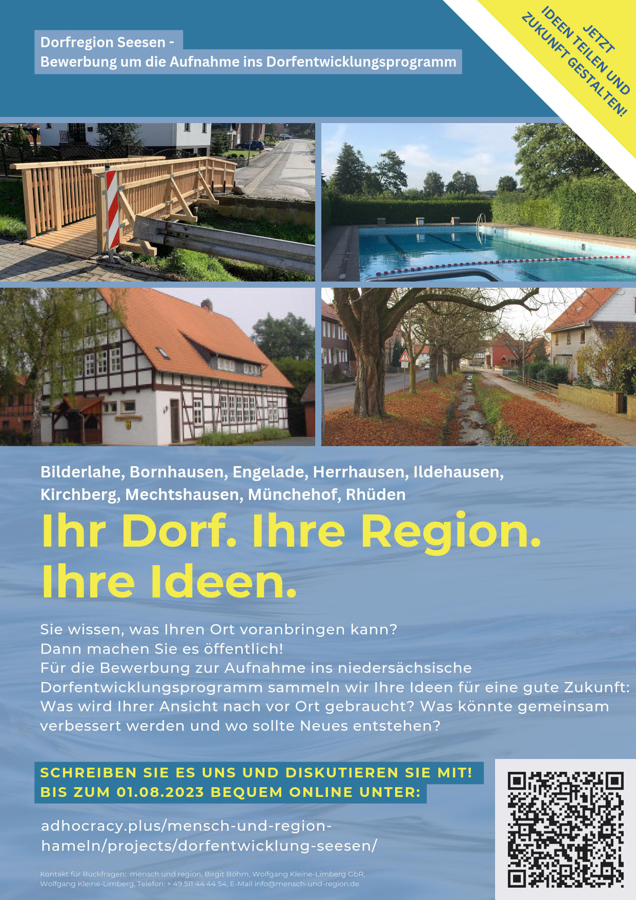 2023 03 14 Flyer Adhocracy Dorfentwicklung Seesen
