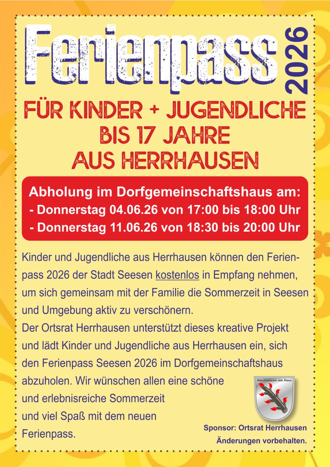 2026 Ferienpass