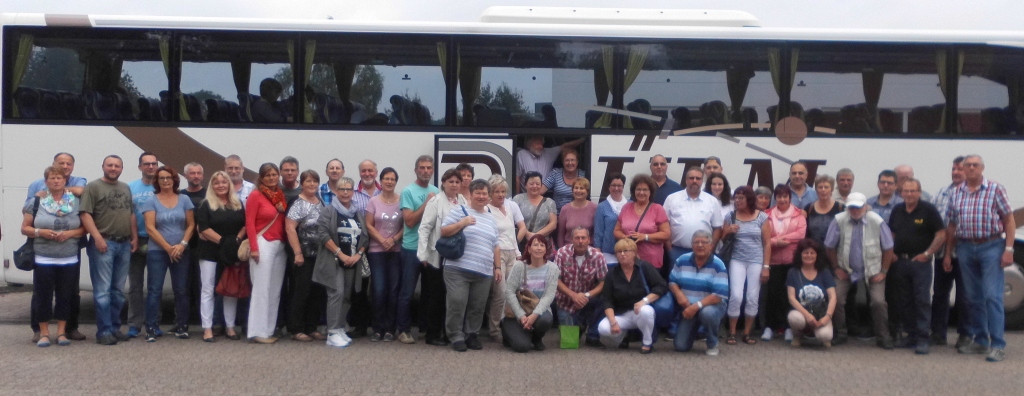 Gruppenfoto der TSV-Herrhausen auf der Tagesfahrt nach Bremerhaven