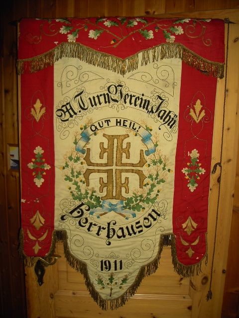 Rückseite der Vereinsfahne