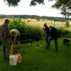 Bänke aufstellen an der Nettequelle